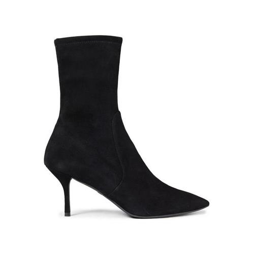 스튜어트 와이츠먼 여성 부츠 Black Yvonne stretch-suede sock boots